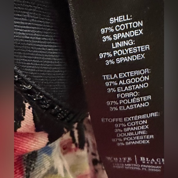 Size 6 White House Black Market Floral Fit and Flare Dress - Picture 5 of 6